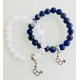 Deux Bracelets - Cristal + Lapis lazuli